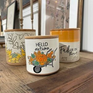 Autumn Themed Ceramic Holders